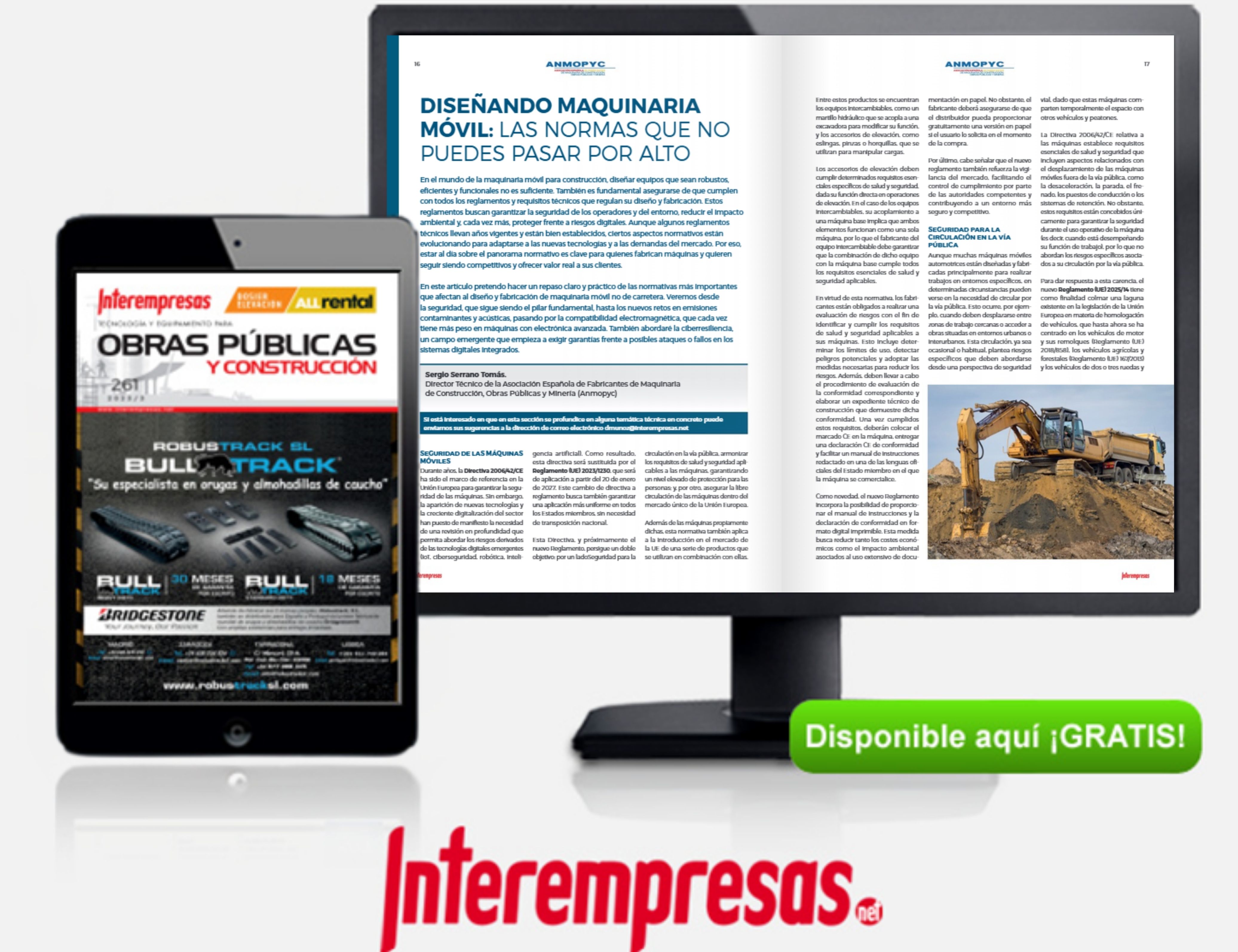 Diseñando maquinaria móvil: Las normas que no puedes pasar por alto